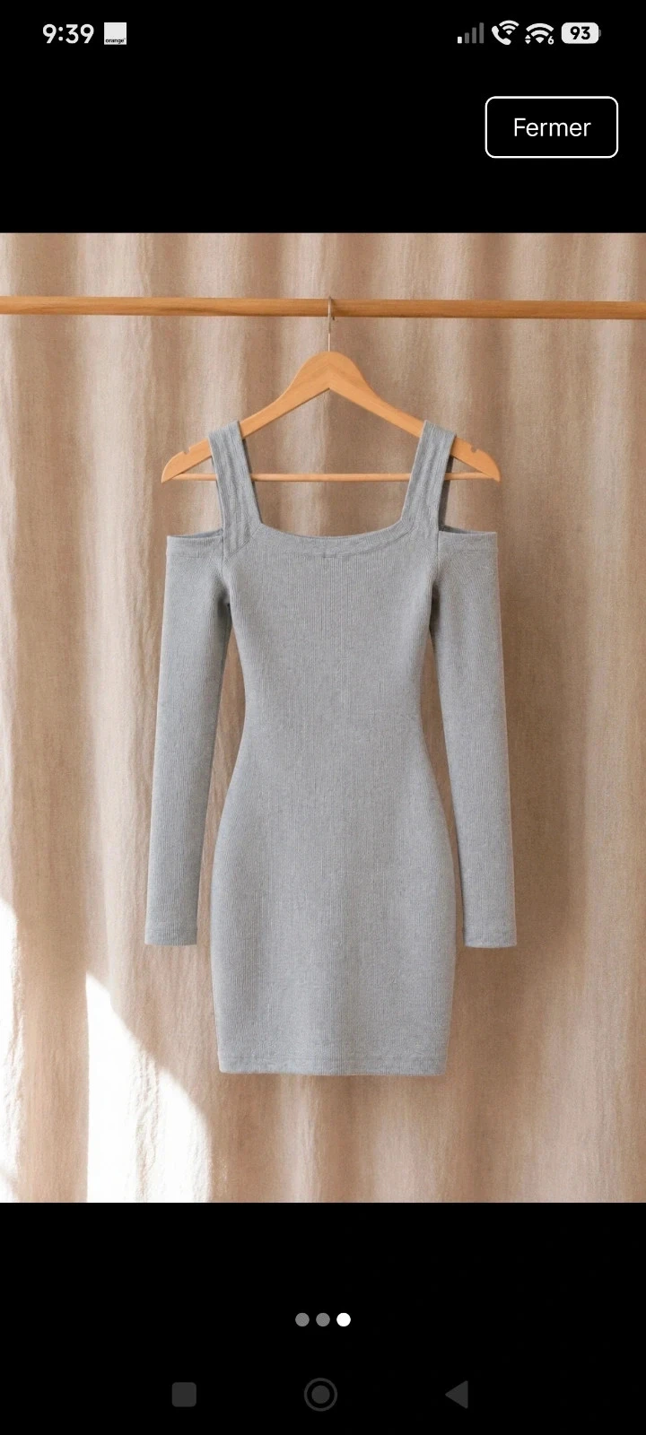Jurk met open schouders maat S – photo 3